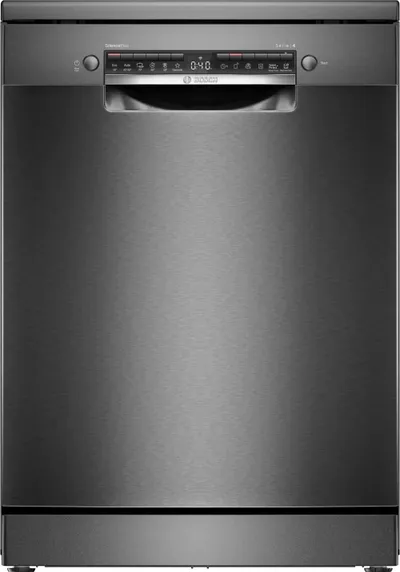 Lavastovje Bosch SMS4EMC06E, 14 sete, 60 cm, çelik inox i zi - 1