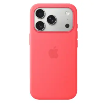 Apple iPhone 17 Pro Silicone Case with MagSafe, Bright Guava (SEASONAL)