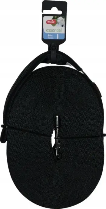 Leckë Zolux Long për qen, 20m, 20mm, e zezë