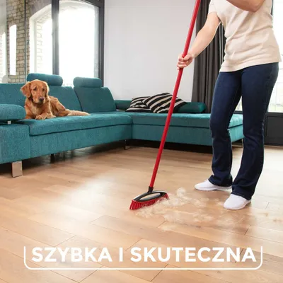 Fshesë dyshemeje Vileda Multi Rubber, për brendësi dhe jashtë, gomë e fortë, e kuqe e zezë - 2