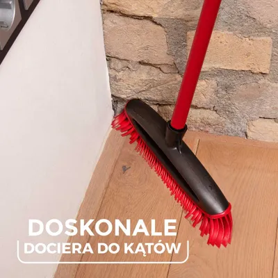 Fshesë dyshemeje Vileda Multi Rubber, për brendësi dhe jashtë, gomë e fortë, e kuqe e zezë - 4