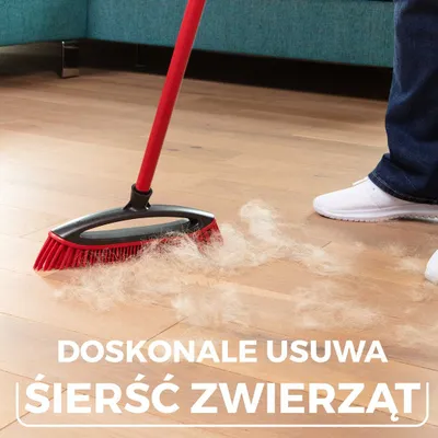 Fshesë dyshemeje Vileda Multi Rubber, për brendësi dhe jashtë, gomë e fortë, e kuqe e zezë - 10