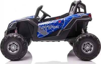 Makina elektrike për fëmijë UTV MX Blue Spider, 2 vende, me telekomandë, blu - 4