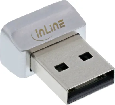 Skaner gjurmësh gishtash InLine USB, kompatibil me Windows Hello, i zi - 2