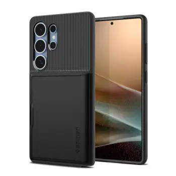 Mbrojtëse Spigen Slim Armor CS për Galaxy S25 Ultra, e zezë