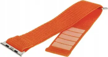 Rrip ore FIXED Nylon për Apple Watch Ultra 2 49mm, me velcro, portokalli