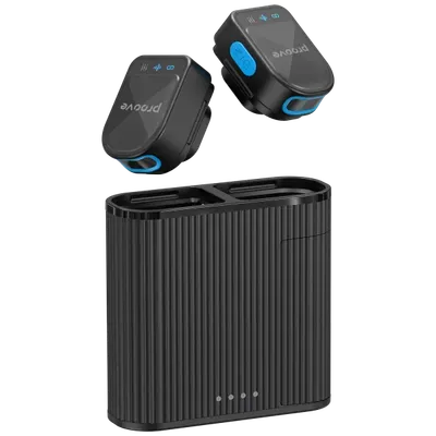 Mikrofon wireless Proove DualCast, set 2 copë me kuti për karikim - 2