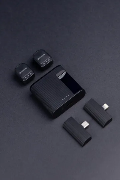 Mikrofon wireless Proove DualCast, set 2 copë me kuti për karikim - 7