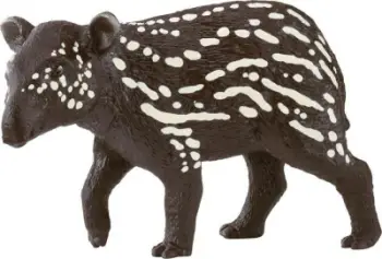 Figurë lodër Schleich Small Tapir, plastike, e pikturuar me dorë, shumëngjyrëshe