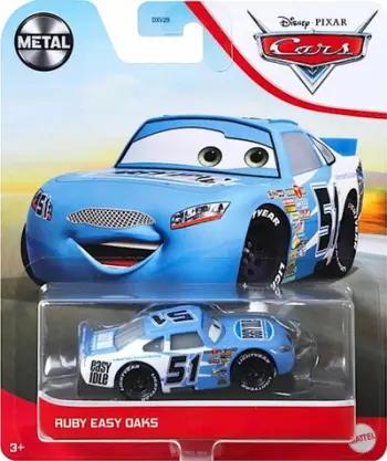 Maket metalik Disney Pixar Cars Ruby Easy Oaks, shkalla 1:55, shumëngjyrësh