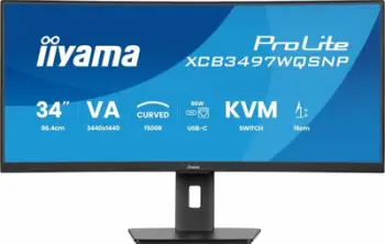 Monitor iiyama ProLite XCB3497WQSNP-B1, 34", 3440x1440, i lakuar, i zi