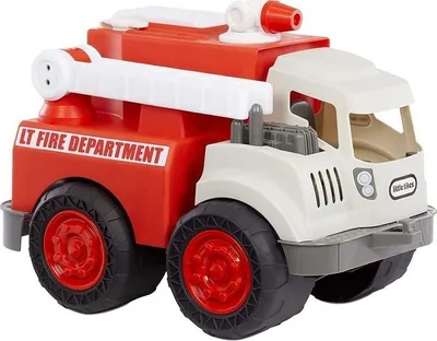 Lodër kamion zjarri Little Tikes Dirt Digger Real Working Truck, plastik i qëndrueshëm, për lojë me rërë, i kuq - 1