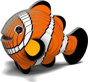 Puzzle 3D Eugy Clownfish, 16 pjesë, edukativ, multingjyrësh
