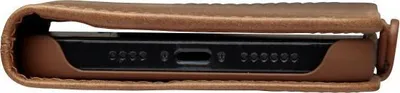 Kllëf telefoni Dbramante1928 Copenhagen Slim, për iPhone 12 Mini 5.4", lëkurë full grain, i zi - 4