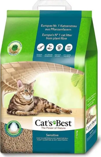 Rërë higjienike për mace Cats Best Sensitive, natyrale, 20L