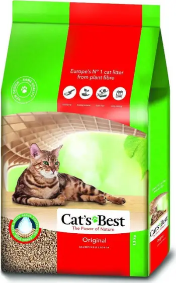 Rërë higjienike për mace Cats Best Original, druri natyrale, toptha, 30L