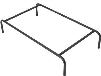 Shtrat qeni Hobbydog Bed Iron, XXL, i zi me shenja putrash - 5