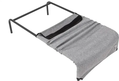 Shtrat metalik për qen Hobbydog Iron Bed XXL, material Oxford, e gri - 3