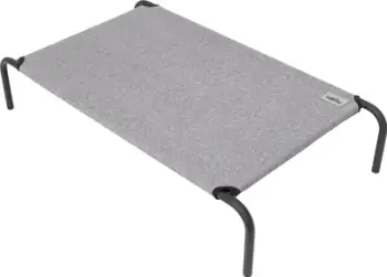 Shtrat metalik për qen Hobbydog Iron Bed XXL, material Oxford, e gri