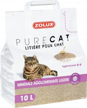 Rërë për mace Zolux PureCat Natural, 10 l