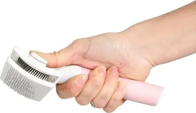 Furçë për mace Zolux ANAH, gjilpëra të tërheqshme, madhësi mesatare - 4