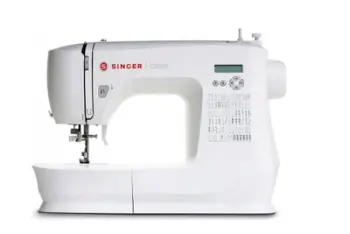 Makine qepëse Singer C5655, ekran LCD, kornizë metalike, e bardhë