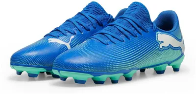 Këpucë futbolli fëmijësh Puma Future 7 Play FG AG Jr 107949 01, për fushë natyrale dhe sintetike, blu - 1