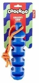 Lodër për qen Coockoo Groovy Grip, plastikë rezistente, blu portokalli