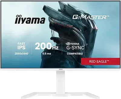 Monitor gaming Iiyama G-Master GB2771QSU, 27", 2560x1440, 200Hz, i bardhë - 1