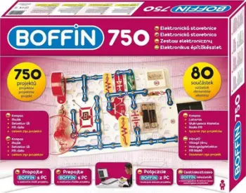 Komplet elektronik i ndërtimit Boffin, 80 copë