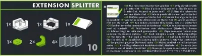 Lodër zgjeruese Ravensburger GraviTrax PRO Splitter, element pistë, 8-99 vjeç, bardhë jeshile - 5