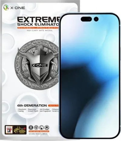 Xham mbrojtës X-One Extreme Shock Eliminator 4th Gen, për iPhone 15 Pro Max, transparent - 3