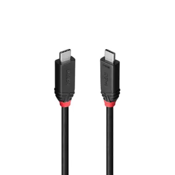 Kabllo USB4 Lindy Black Line, Type C në Type C, 1m, 240W, i zi