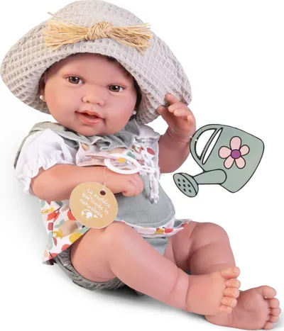 Kukull bebe Antonio Juan Recien Nacida Pipa, 42cm, vinil i butë, shumëngjyrëshe - 4