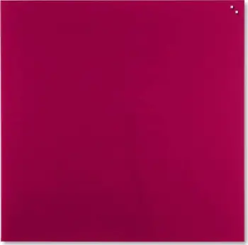 Tabelë xhami 2x3 X04253, 100x100 cm, magnetike, e kuqe