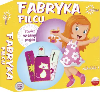 Set kreativ me filc Abino Felt Factory, për aksesorë DIY, shumëngjyrësh