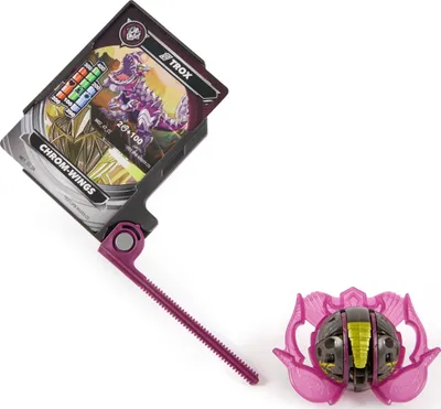 Set lodrash Bakugan Battle 5 Pack Special Attack Trox Nillious Dragonoid Wing Ventri, 5 figura rrotulluese, me karta beteje, shumëngjyrësh - 4