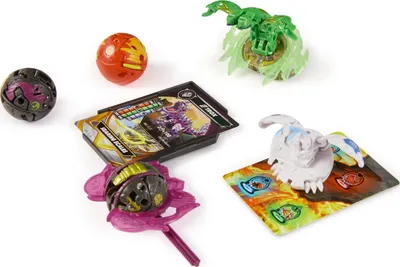 Set lodrash Bakugan Battle 5 Pack Special Attack Trox Nillious Dragonoid Wing Ventri, 5 figura rrotulluese, me karta beteje, shumëngjyrësh - 5