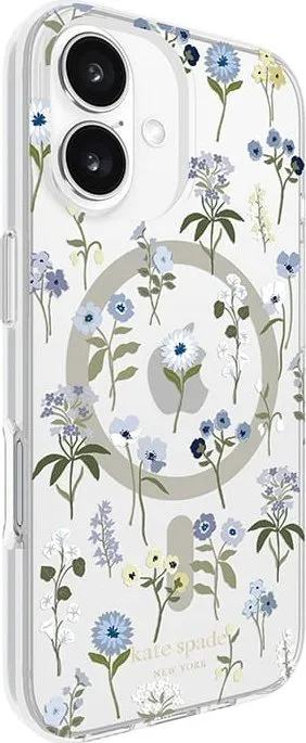 Mbrojtëse telefoni Kate Spade York Precious Bloom MagSafe, për iPhone 16, transparente, me lule - 3