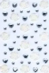 Stickers dekorativ Brewis Self-Adhesive Gems, gurë vetëngjitës, shumëngjyrëshe - 1