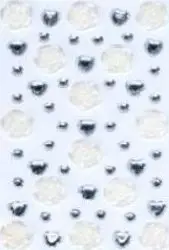 Stickers dekorativ Brewis Self-Adhesive Gems, gurë vetëngjitës, shumëngjyrëshe