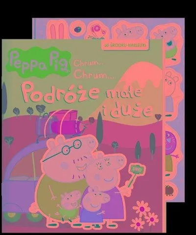 Libër aktivitet Peppa Pig Small and Big Travels, ngjitëse, ngjyrosje, shumëngjyrësh - 2