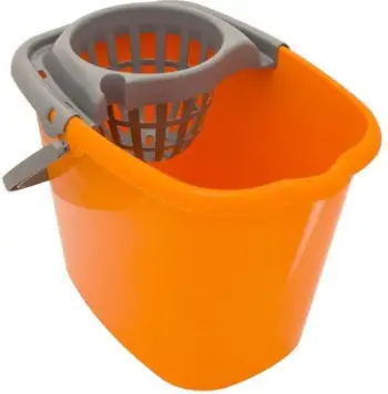 Kovë plastike me shtrydhës, 12L, për mop, ngjyra të ndryshme
