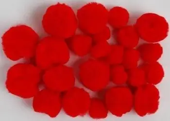 Set pomponësh akrilik FANDY Acrylic Pompons 04 MIX, 24 copë, shumëngjyrësh