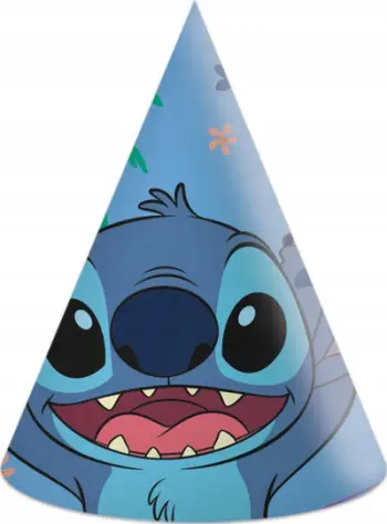 Kapele feste GoDan Party Hat Stitch dhe Angel, set 6 copë, shumëngjyrëshe
