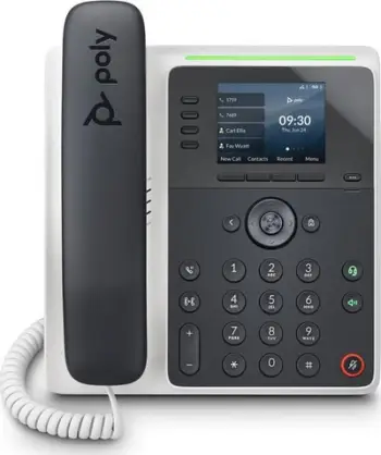 Telefoni IP HP Poly Edge E220, PoE, ekran me ndriçim, i zi