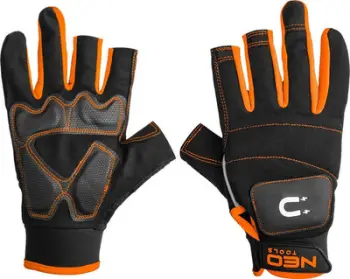 Doreza pune NEO Tools GD014, gjysmë gishti, magnet, madhësia 10", të zeza