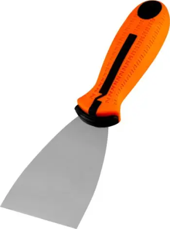 Shpatull për lyerje Neo Painting Scraper, 100 mm, çelik inox, dorezë dykomponentëshe portokalli