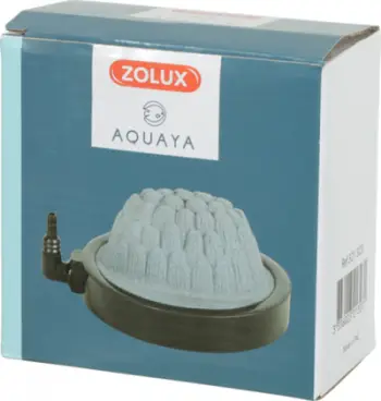Difuzer ajri për akuarium Zolux Aquaya Mountain XXL, ø 10.5 cm, gur poroz, gri