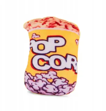 Lodër pelushi për qen Popcorn, 10 cm, shumëngjyrëshe